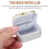 WRITWAA 8 Pcs Small Tin Box Tin Boxes With Hinged