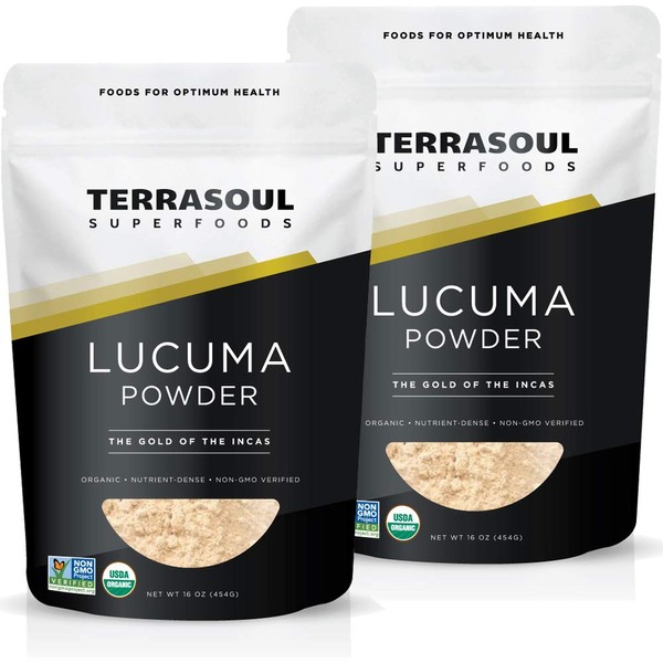 Terrasoul Superfoods Organic Lucuma Powder, 2 Lbs (2 Pack)