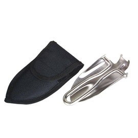 Relags folding shovel stainless steel scoop, Silver, One Size