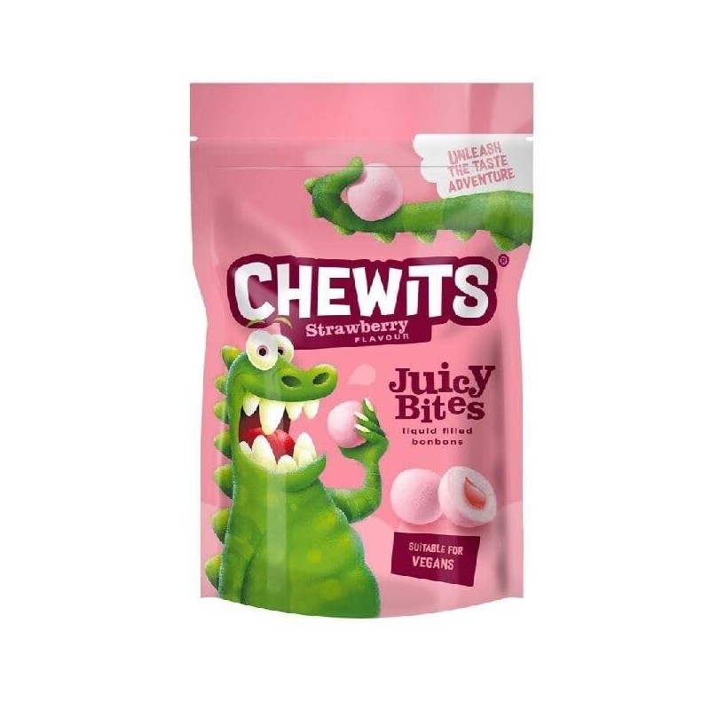 Chewits Raspberry, Strawberry, Apple & Lemon Sour Juicy Bites -