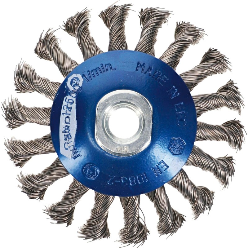 Osborn 2622151 Bevel Brush M14 Knotted of Steel Wire, 0