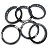 EASYEAH 2-3/8"(60mm) Opened Black Snap-in Knockout Insulating Bushing, Plastic Cable