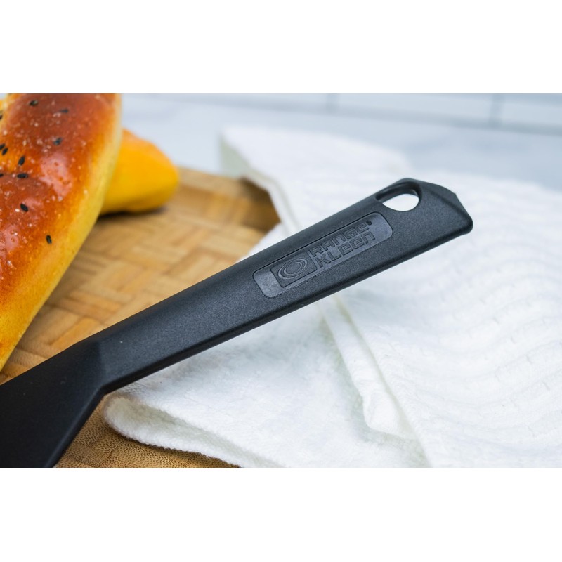 Black Nonstick Slotted Spatula/Turner for Crepes, Eggs, Brownies, Lasagna
