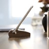 Creative Walnut Wood Triangle Holder Stand for Phone Tablet Pad