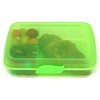 com-four® 3X Brotdose für unterwegs - Lunch-Box mit Trennwänden -