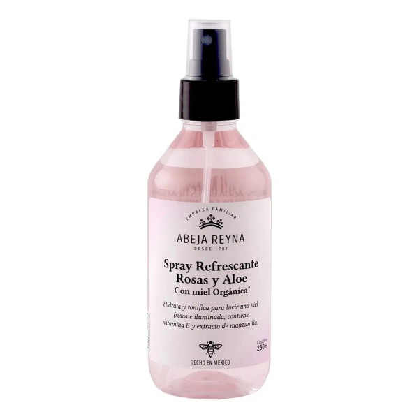 Tónico Refrescante Rosas, Aloe Vera Y Miel Abeja Reyna 250ml