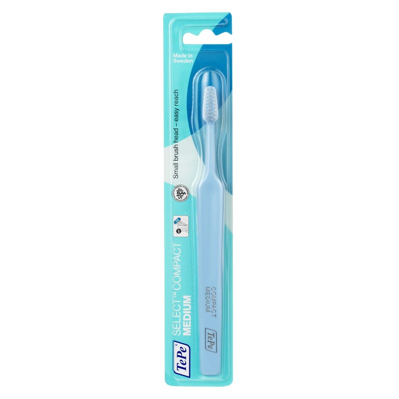 TEPE Select Medium Compact Toothbrush – Adult Toothbrushes Medium Bristles