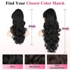 Long Curly Wavy Claw Clip Ponytail Extension,24" Chocolate Brown