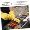 jojofuny 1pair Outdoor Heat Insulation Bbq Gloves for Grilling Warm