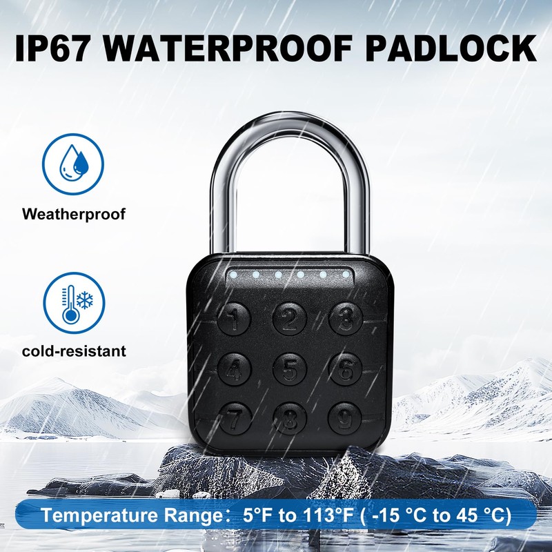 Combination Lock for Locker, Relihom Padlock with Code, Gym Locker