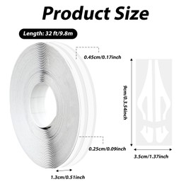 Trinkrittey White Automotive Pinstriping Tape Auto Car Pinstripe Tape PVC Car Decal Sticker Glossy DIY Stickers for Musical Instrument Motorcycle Auto Car