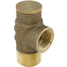 H2O PRO 3/4 Inch Male NPT Brass Pressure Relief Valve for Submersible Pump and Pressure Tank Systems, 75 PSI Regulator Valve - Model 148120