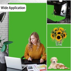 Green Screen Backdrop, Product Photo Backdrop for Photoshoot, Photography Background for Streaming Video Studio 10FTx20FT
