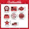 Red Themed 2025 Graduation Decorations Set ● Class of 2025