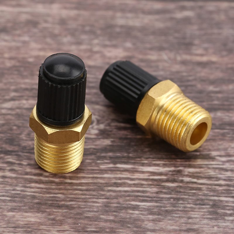 2 Pieces Brass Schrader Valve, NPT Tank Valves with 1/4"