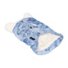 Dog Jean Coat Warm Cold Weather Plush Denim Pet Jacket