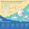 Kingwee Thumb Shower Curtain Clips, Shower Splash Guard Holders, Bathtub