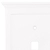 Allen + roth Capitol 2-Gang White Double Toggle Wall Plate