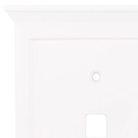Allen + roth Capitol 2-Gang White Double Toggle Wall Plate