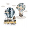DaraBaby Vinil Infantil Globo Aerostático Dibujo Animales Bebe Niños