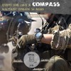 Men's Carbon Fiber Outdoor Sports Digital Watch Compass Altimeter Barometer