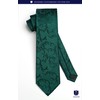 Hisdern TP-01S Men’s Paisley Pattern Necktie and Square Set, Business,