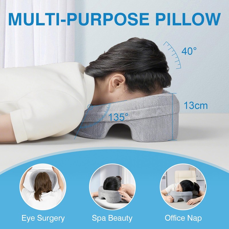 KONOVOLY Face Down Pillow for Bed, Massage Headrest Face Pillow