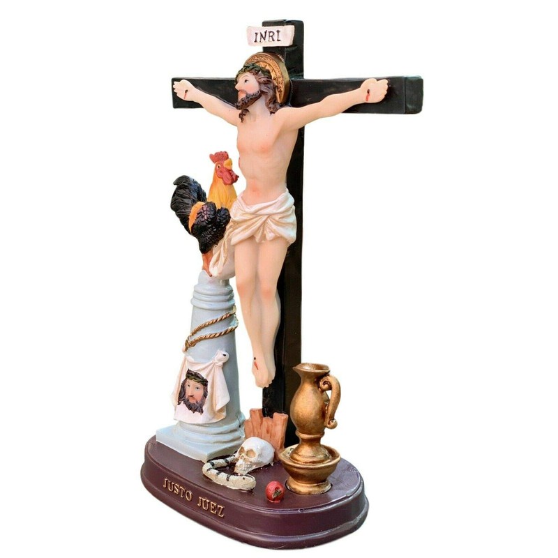 Justo Juez - Jesus Christ Religious Cross Just Judge Figure