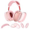 Silicone Case Cover for AirPods Max Headphones (2024/2020), Clear Soft