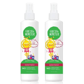 Fresh Monster Kids Detangler Spray, Toxin-Free, Hypoallergenic & Natural, Hair Conditioning Spray for Kids, Watermelon (2 Pack, 8.5oz/each)