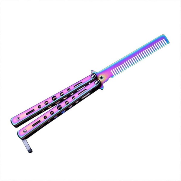 Foldable Butterfly Comb, Training Butterfly Comb, Butterfly Comb Folding Comb, Hair Styling Accessories, Hair Barber Comb, Foldable Pocket Comb, Jumping Comb, Foldable Hair Brush