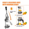 Gowintech Commercial Heavy Duty Cast Iron Hand Press Manual Orange