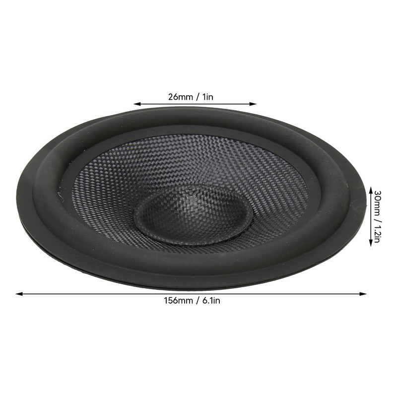 6 Inch Paper Speaker Cone, Subwoofer Cones Drum Paper with