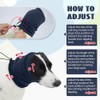 XFSRG Ear Protection Dog Soft Dog Head Wrap Calming Hoodie