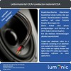 Lumonic Speaker Cable 10 m Black Round CCA HiFi Speaker