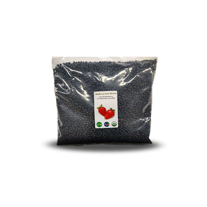 Black Turtle Beans 5 Pounds USDA Certified Organic, Non-GMO Bulk,