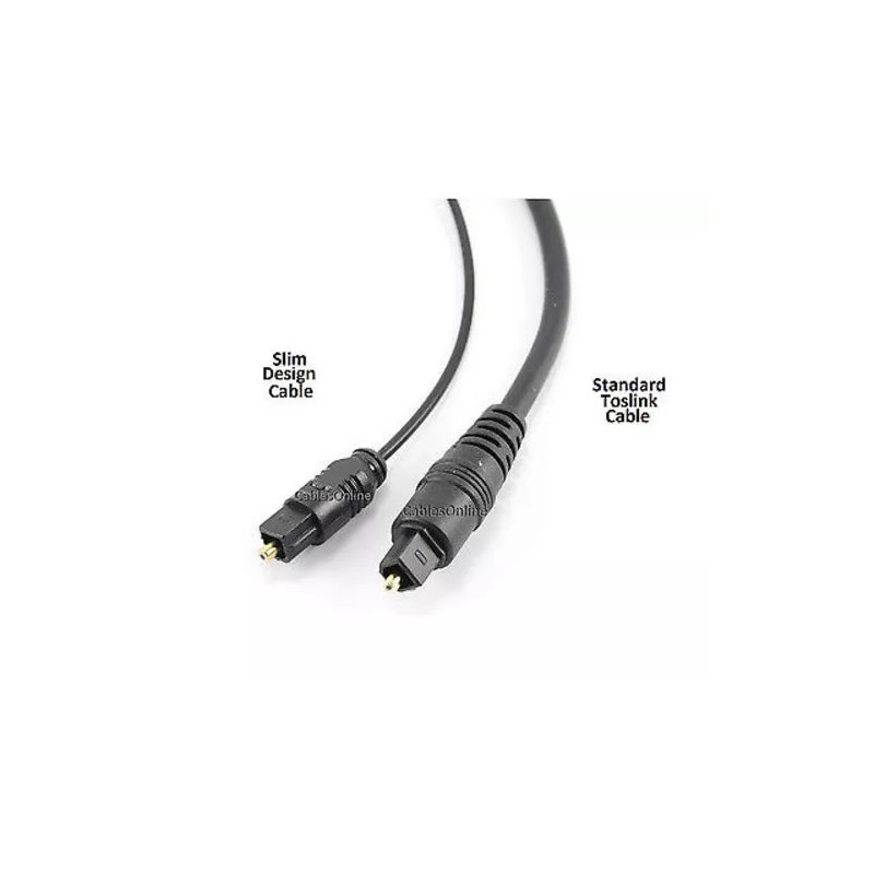 CablesOnline 50ft Fiber Optical Toslink to Toslink 2.2mm Digital Audio
