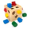 Melissa & Doug Shape Sorting Cube - Classic Wooden Toy
