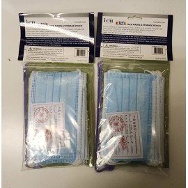 icu health Llama Face Masks With Storage Pouch Kids(4-10 Yrs)  Set of 2