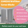 GAMZAU Baseboard Corner Blocks 6inch Height, Self Adhesive 3 Inside