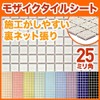 NET-25k-10 1.0 inch (25 mm) Square Mosaic Tile [Regular Color]