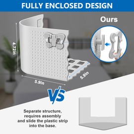 Bed Sheet Holders Lock for Corner,Upgraded Fitted Sheet Holder Keep Firm&Tight in Place,Set of 4 Sheet Locks Bedsheet Corner Holder Stay Secured in Place Easy Install for All Mattress(Dove Grey)