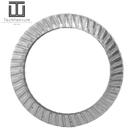 Techtanium® Schnorr® safety washers M10 made of stainless steel A2 (50 pieces) | scrubber washers | washers