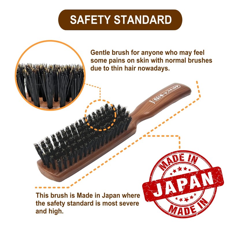 VESS Hair Brush without Pain on Skin: For People with
