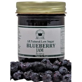 Blueberry Jam, All Natural/Low Sugar, 8 oz