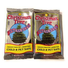 2 Pack Christmas Tree Preserver by Oregon Forestry Laboratory for Prolonging Christmas Tree Life and Keep Needles on The Tree