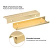 sourcing map Cabinet Finger Edge Pull, 10pcs 150mm/5.91 Aluminum Alloy