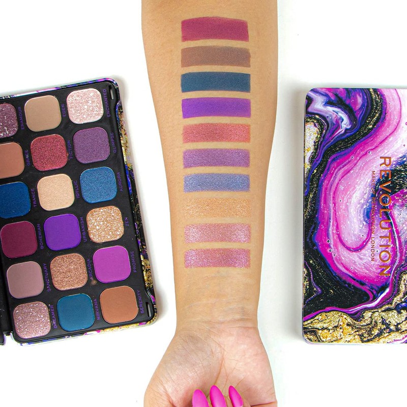 MakeUp Revolution Forever Flawless Eutopia, 18 Matte, Shimmering and Marbled
