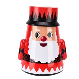 Christmas Candy Iron Box Roly Poly Design Santa Claus Snowman Candy Cans Storage BoxSanta Claus