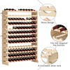 SogesHome Wine Rack Wood Storage Rack Stand, 120 Bottles Holder,